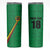 Custom Saint Kitts And Nevis Football Skinny Tumbler Sugar Boyz Green Version - Wonder Print Shop
