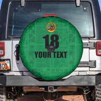 Custom Saint Kitts And Nevis Football Spare Tire Cover Sugar Boyz Green Version - Wonder Print Shop
