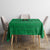 Custom Saint Kitts And Nevis Football Tablecloth Sugar Boyz Green Version - Wonder Print Shop
