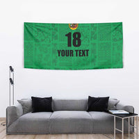 Custom Saint Kitts And Nevis Football Tapestry Sugar Boyz Green Version - Wonder Print Shop