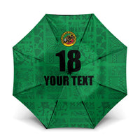Custom Saint Kitts And Nevis Football Umbrella Sugar Boyz Green Version - Wonder Print Shop