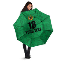 Custom Saint Kitts And Nevis Football Umbrella Sugar Boyz Green Version - Wonder Print Shop
