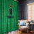 Custom Saint Kitts And Nevis Football Window Curtain Sugar Boyz Green Version - Wonder Print Shop