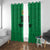 Custom Saint Kitts And Nevis Football Window Curtain Sugar Boyz Green Version - Wonder Print Shop