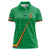 Custom Saint Kitts And Nevis Football Women Polo Shirt Sugar Boyz Green Version - Wonder Print Shop