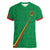 Custom Saint Kitts And Nevis Football Women V-Neck T-Shirt Sugar Boyz Green Version - Wonder Print Shop