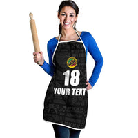 Custom Saint Kitts And Nevis Football Apron Sugar Boyz Black Version - Wonder Print Shop