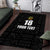 Custom Saint Kitts And Nevis Football Area Rug Sugar Boyz Black Version - Wonder Print Shop