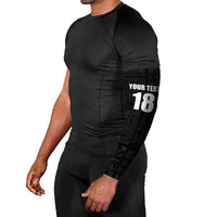 Custom Saint Kitts And Nevis Football Arm Sleeves Sugar Boyz Black Version - Wonder Print Shop