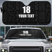 Custom Saint Kitts And Nevis Football Auto Sun Shade Sugar Boyz Black Version - Wonder Print Shop
