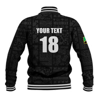 Custom Saint Kitts And Nevis Football Baseball Jacket Sugar Boyz Black Version - Wonder Print Shop