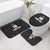 Custom Saint Kitts And Nevis Football Bathroom Set Sugar Boyz Black Version - Wonder Print Shop