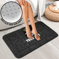 Custom Saint Kitts And Nevis Football Bathroom Set Sugar Boyz Black Version - Wonder Print Shop