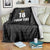 Custom Saint Kitts And Nevis Football Blanket Sugar Boyz Black Version - Wonder Print Shop