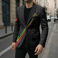 Custom Saint Kitts And Nevis Football Blazer Sugar Boyz Black Version - Wonder Print Shop