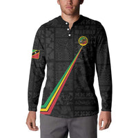 Custom Saint Kitts And Nevis Football Button Sweatshirt Sugar Boyz Black Version - Wonder Print Shop