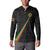 Custom Saint Kitts And Nevis Football Button Sweatshirt Sugar Boyz Black Version - Wonder Print Shop