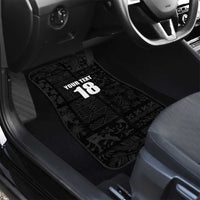Custom Saint Kitts And Nevis Football Car Mats Sugar Boyz Black Version - Wonder Print Shop