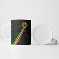 Custom Saint Kitts And Nevis Football Ceramic Mug Sugar Boyz Black Version - Wonder Print Shop