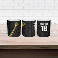 Custom Saint Kitts And Nevis Football Ceramic Mug Sugar Boyz Black Version - Wonder Print Shop