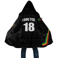 Custom Saint Kitts And Nevis Football Cloak Sugar Boyz Black Version - Wonder Print Shop