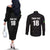 Custom Saint Kitts And Nevis Football Couples Matching Off The Shoulder Long Sleeve Dress and Long Sleeve Button Shirt Sugar Boyz Black Version - Wonder Print Shop