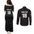 Custom Saint Kitts And Nevis Football Couples Matching Puletasi and Long Sleeve Button Shirt Sugar Boyz Black Version - Wonder Print Shop