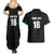 Custom Saint Kitts And Nevis Football Couples Matching Summer Maxi Dress and Hawaiian Shirt Sugar Boyz Black Version - Wonder Print Shop