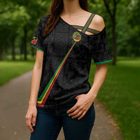 Custom Saint Kitts And Nevis Football Cross Shoulder Shirt Sugar Boyz Black Version - Wonder Print Shop