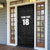 Custom Saint Kitts And Nevis Football Door Cover Sugar Boyz Black Version - Wonder Print Shop
