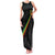 Custom Saint Kitts And Nevis Football Family Matching Tank Maxi Dress and Hawaiian Shirt Sugar Boyz Black Version - Wonder Print Shop