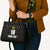 Custom Saint Kitts And Nevis Football Leather Bag Sugar Boyz Black Version - Wonder Print Shop