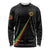 Custom Saint Kitts And Nevis Football Long Sleeve Shirt Sugar Boyz Black Version - Wonder Print Shop