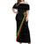 Custom Saint Kitts And Nevis Football Off Shoulder Maxi Dress Sugar Boyz Black Version - Wonder Print Shop