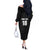 Custom Saint Kitts And Nevis Football Off The Shoulder Long Sleeve Dress Sugar Boyz Black Version - Wonder Print Shop