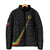Custom Saint Kitts And Nevis Football Padded Jacket Sugar Boyz Black Version - Wonder Print Shop