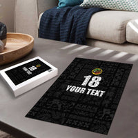 Custom Saint Kitts And Nevis Football Puzzle Sugar Boyz Black Version - Wonder Print Shop