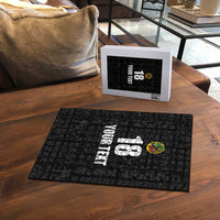 Custom Saint Kitts And Nevis Football Puzzle Sugar Boyz Black Version - Wonder Print Shop