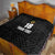 Custom Saint Kitts And Nevis Football Quilt Sugar Boyz Black Version - Wonder Print Shop