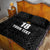 Custom Saint Kitts And Nevis Football Quilt Bed Set Sugar Boyz Black Version - Wonder Print Shop