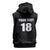 Custom Saint Kitts And Nevis Football Sleeveless Hoodie Sugar Boyz Black Version - Wonder Print Shop