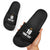 Custom Saint Kitts And Nevis Football Slide Sandals Sugar Boyz Black Version - Wonder Print Shop