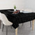Custom Saint Kitts And Nevis Football Tablecloth Sugar Boyz Black Version - Wonder Print Shop