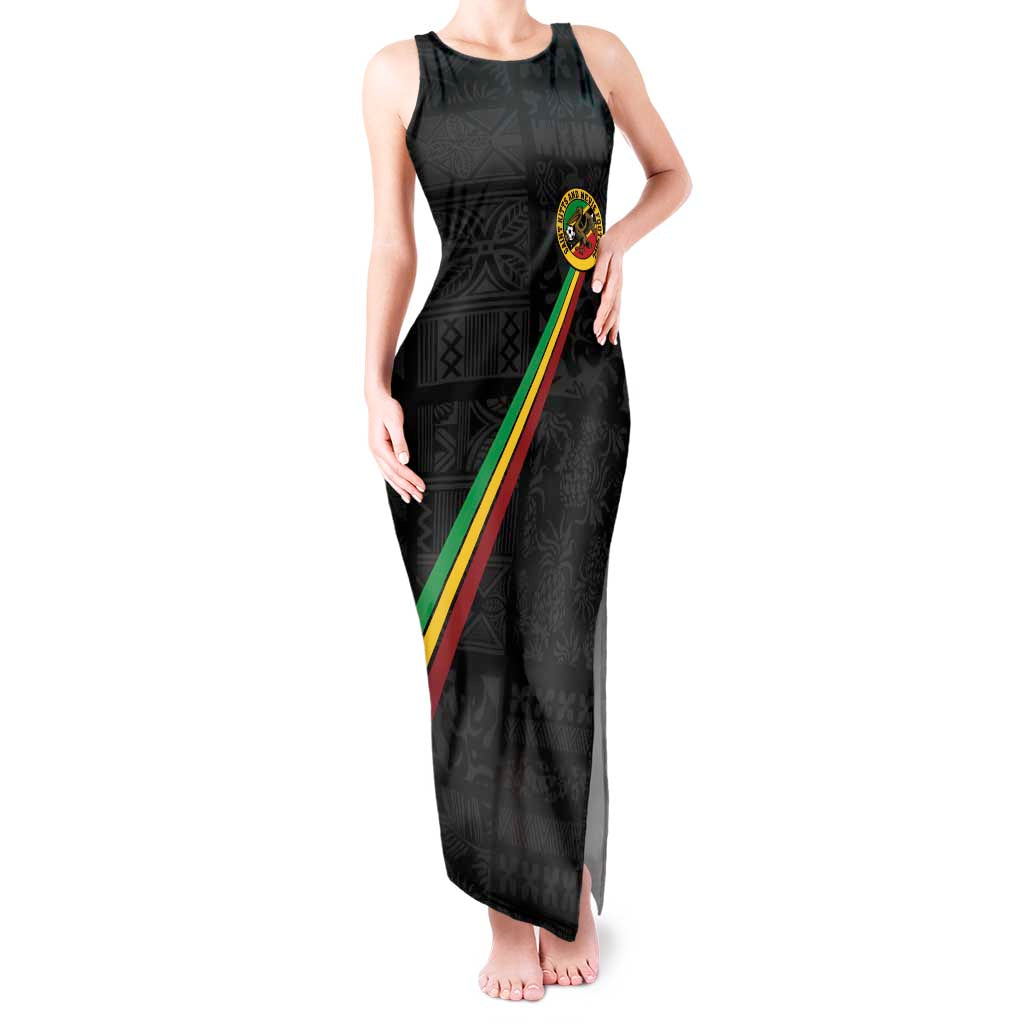 Custom Saint Kitts And Nevis Football Tank Maxi Dress Sugar Boyz Black Version - Wonder Print Shop