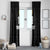 Custom Saint Kitts And Nevis Football Window Curtain Sugar Boyz Black Version - Wonder Print Shop