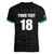 Custom Saint Kitts And Nevis Football Women V-Neck T-Shirt Sugar Boyz Black Version - Wonder Print Shop