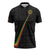 Custom Saint Kitts And Nevis Football Zipper Polo Shirt Sugar Boyz Black Version - Wonder Print Shop