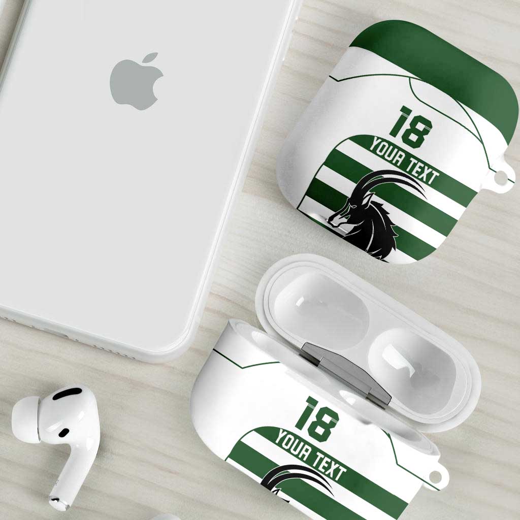 Custom Zimbabwe Rugby AirPods Case The Sables Go Champion - Wonder Print Shop