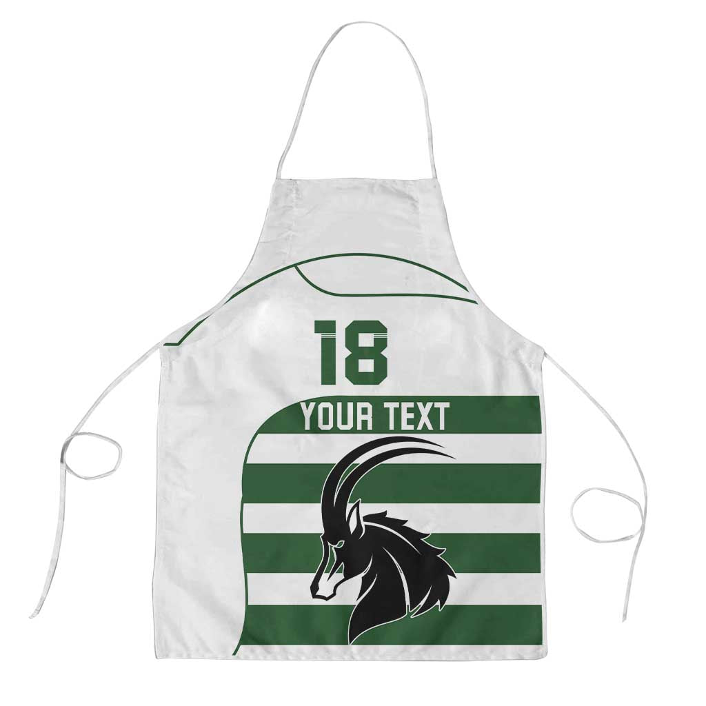 Custom Zimbabwe Rugby Apron The Sables Go Champion - Wonder Print Shop