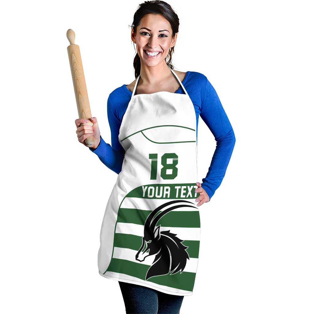 Custom Zimbabwe Rugby Apron The Sables Go Champion - Wonder Print Shop